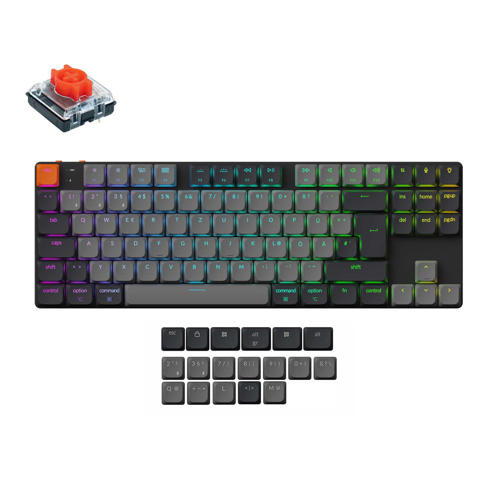 Keychron K1 QMK Wireless Mechanical Keyboard (ISO Layout) - Version 6