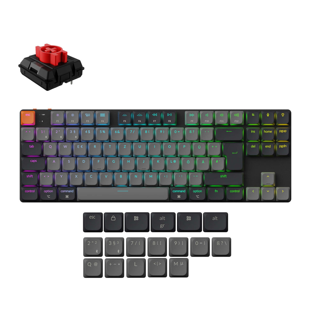 Keychron K1 QMK Draadloos Mechanisch Toetsenbord (ISO Indeling) - Versie 6