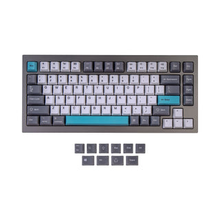 OEM Dye-Sub PBT Keycap Set - Grijs Wit Blauw